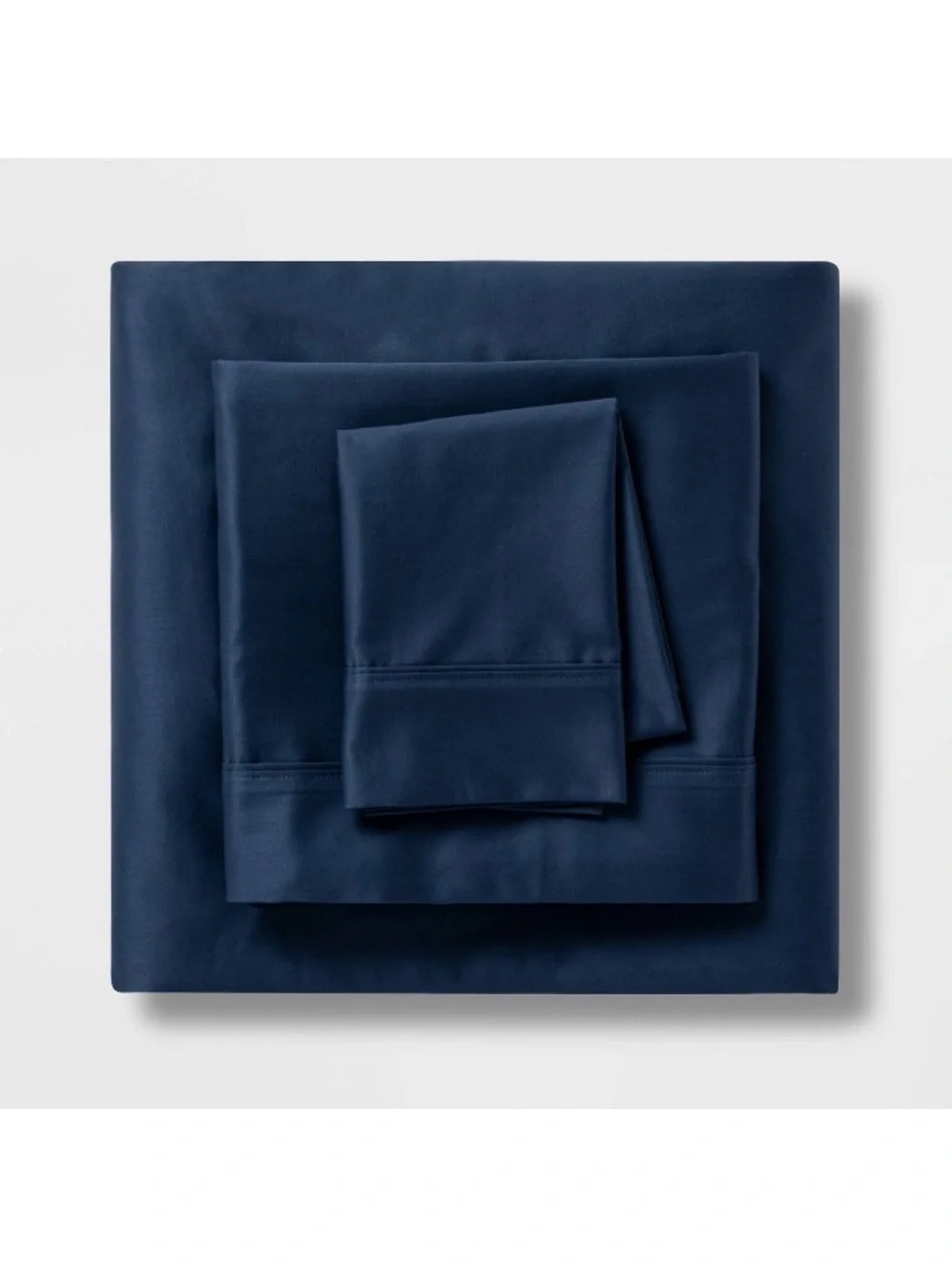 Threshold Metallic Navy Blue Sheet Set 100% Cotton Size of Sheet Set is FULL
